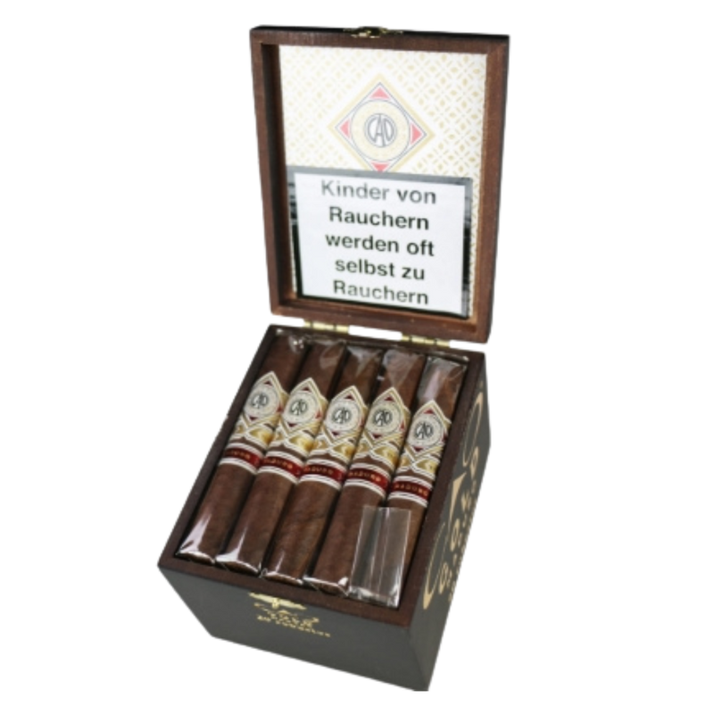 Die CAO Gold Maduro Robustos sind eine exquisite Wahl für Zigarrenliebhaber, die einen vollmundigen Geschmack und eine gleichmäßige Verbrennung schätzen. Mit ihrer dunklen, öligen Maduro-Deckblatt bieten sie eine reichhaltige Mischung aus Kaffee-,okoladen- und Gewürzaromen, die jeden Zug zu einem Genuss machen. Diese Robustos sind perfekt für diejenigen die eine hochwertige Zigarre für besondere Anlässe genießen wollen oder einfach nur zum Entspannen.
Herstellungsart: Handgerollt
Länge: 12.70 cm
Format:&