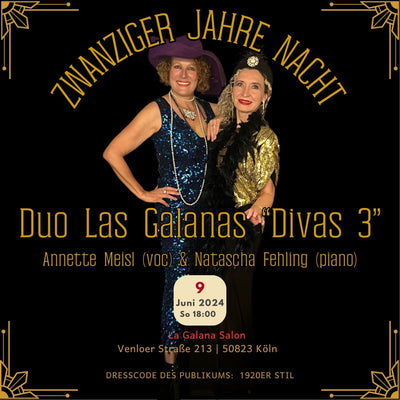 20er Jahre Duo Las Galanas Konzert und Party mit Annette und Natascha DIVA 3 - LA GALANA - LA GALANA - Zigarre - Zigarren - Zigarren kaufen - Zigarrendreherin | Zigarrendreher | Zigarrenmanufaktur | Tabakgeschäft | die-20er-jahre - EM2024