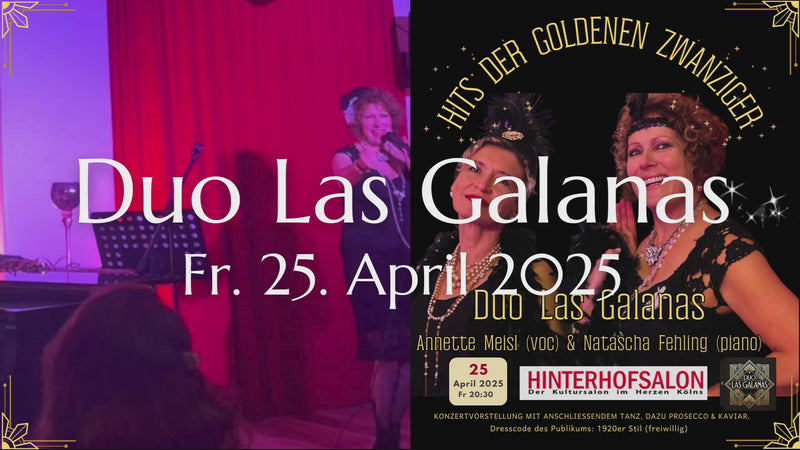 20er Jahre Tanztee - Duo Las Galanas mit Annette und Natascha  die-20er-jahre - Hinterhofsalon Köln