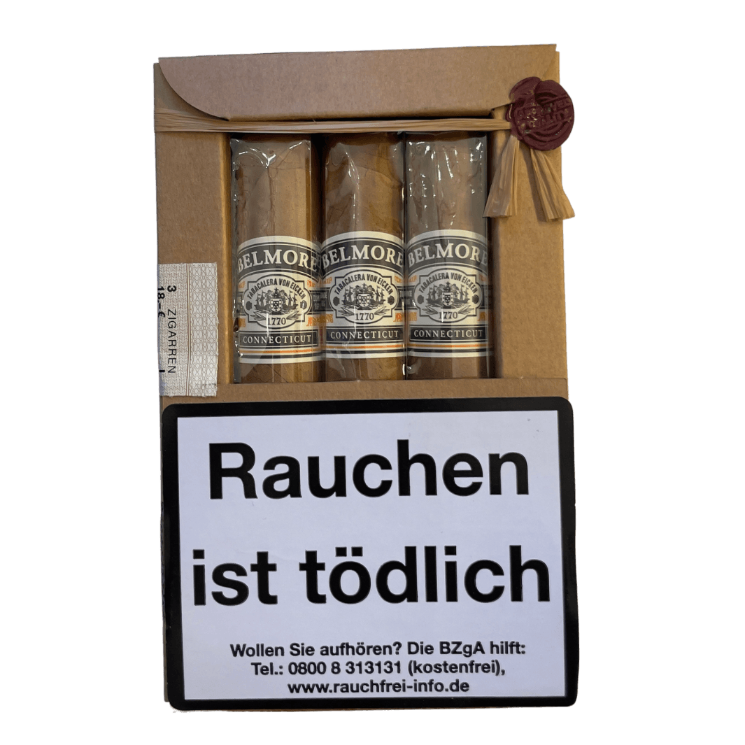 Belmore Connecticut Robusto 3-pack – LA GALANA