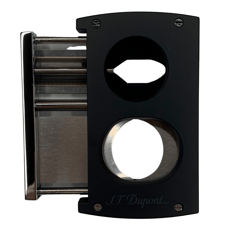 Zigarrenabschneider - Dupont Doppelklinge + V-Cut Schwarz - LA GALANA - LA GALANA - Zigarre - Zigarren - Zigarren kaufen - Zigarrendreherin | Zigarrendreher | Zigarrenmanufaktur | Tabakgeschäft