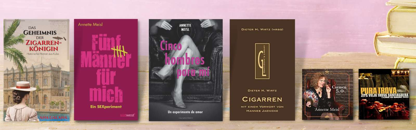 Bücher & CDs - LA GALANA - LA GALANA - Zigarre - Zigarren - Zigarren kaufen - Zigarrendreherin | Zigarrendreher | Zigarrenmanufaktur | Tabakgeschäft | habanos point | Seminare | Events | Cuba | Zigarren Set | Privatelabel | Banderole | Lesungen