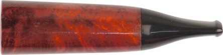 Cigarillospitze Bruyère orange/black Acrylmundstück 11mm mit Stoffbeutel