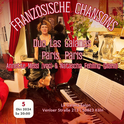 Duo Las Galanas - Paris, Paris - mit Annette Meisl (voc) und Natacha Fehling (piano)