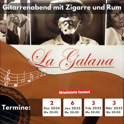 Gitarrenabend mit Zigarre und Rum