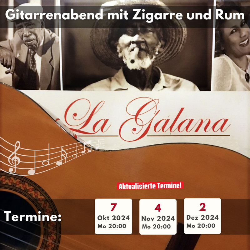 Gitarrenabend mit Zigarre und Rum