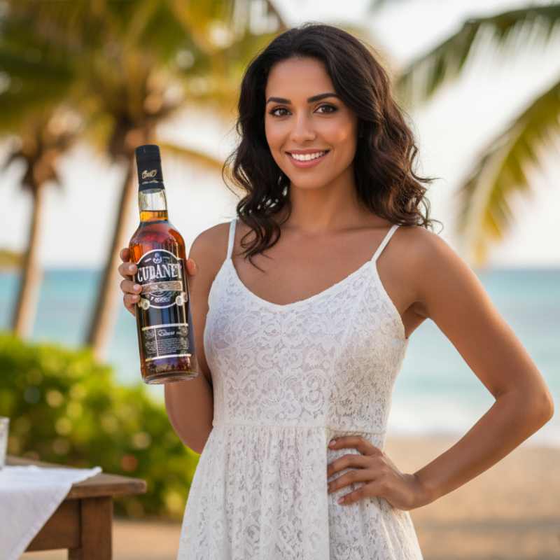 Ron Cubaney Elixir de Ron Caribe Flasche 0,7L 34% vol - Premium Rum-Elixir aus der Karibik
