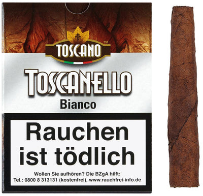 Toscano - Toscanello Bianco 5er Packung - LA GALANA - LA GALANA - Zigarre - Zigarren - Zigarren kaufen - Zigarrendreherin | Zigarrendreher | Zigarrenmanufaktur | Tabakgeschäft
