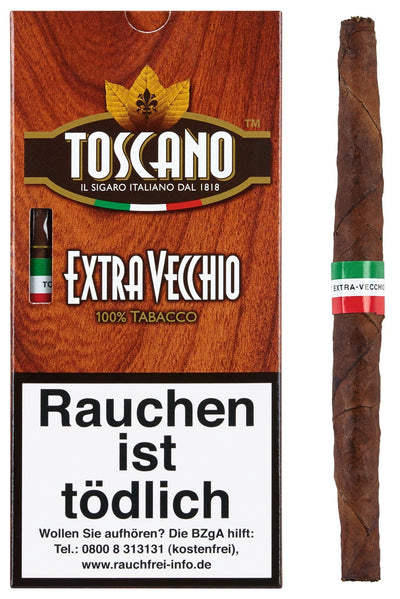 Toscano- Extra Vecchio 5er Packung - LA GALANA - LA GALANA - Zigarre - Zigarren - Zigarren kaufen - Zigarrendreherin | Zigarrendreher | Zigarrenmanufaktur | Tabakgeschäft