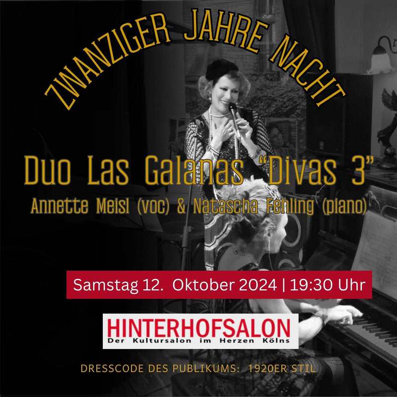 20er Jahre Duo Las Galanas Konzert und Party mit Annette und Natascha DIVA 3 - LA GALANA - LA GALANA - Zigarre - Zigarren - Zigarren kaufen - Zigarrendreherin | Zigarrendreher | Zigarrenmanufaktur | Tabakgeschäft | die-20er-jahre - EM2024