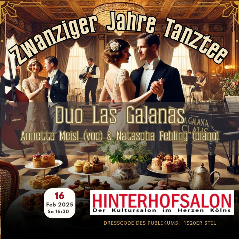 20er Jahre Tanztee - Duo Las Galanas mit Annette und Natascha  die-20er-jahre - Hinterhofsalon Köln