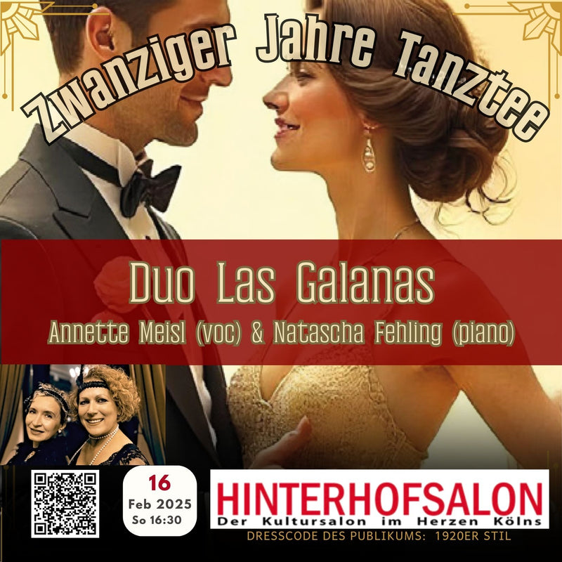 20er Jahre Tanztee - Duo Las Galanas mit Annette und Natascha  die-20er-jahre - Hinterhofsalon Köln