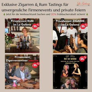 Exklusive Zigarren & Rum Seminare für Firmen und Privatpersonen. 20er Jahre Gatsby Partys, Weihnachtsfeiern, Tastings. Jetzt buchen!