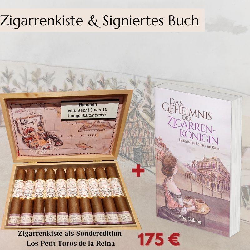 Los Petit Toros de la Reina und das Buch "Das Geheimnis der Zigarrenkönigin" - LA GALANA - LA GALANA - Zigarre - Zigarren - Zigarren kaufen - Zigarrendreherin | Zigarrendreher | Zigarrenmanufaktur | Tabakgeschäft
