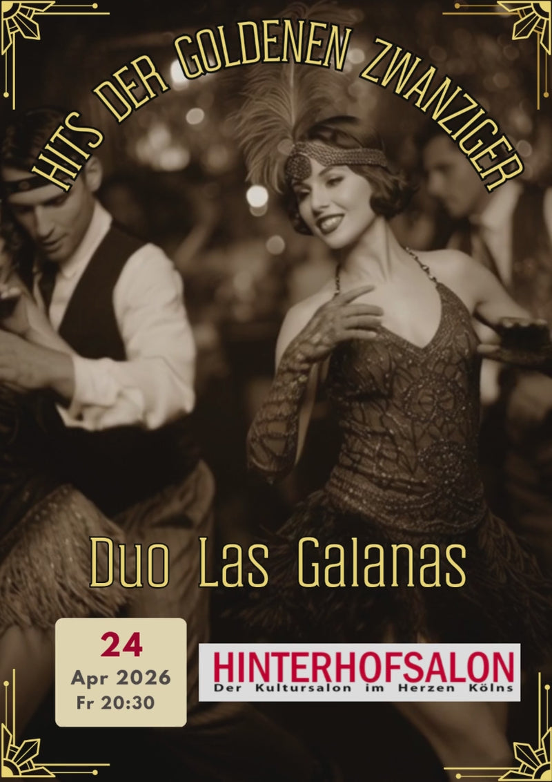 Hits der goldenen zwanziger Jahre - 20er Jahre - Livemusik im Hinterhofsalon Köln mit Annette Meisl, bekannt mit dem Buch "Fünf Männder für mich!"