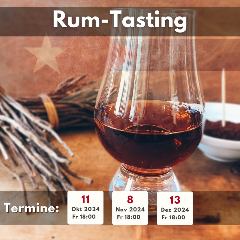 Rum-Tasting - LA GALANA - LA GALANA - Zigarre - Zigarren - Zigarren kaufen - Zigarrendreherin | Zigarrendreher | Zigarrenmanufaktur | Tabakgeschäft