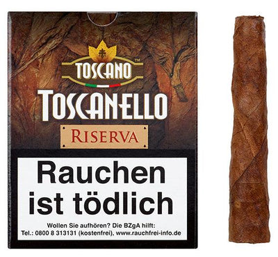 Toscano Toscanello Riserva 5er Packung - LA GALANA - LA GALANA - Zigarre - Zigarren - Zigarren kaufen - Zigarrendreherin | Zigarrendreher | Zigarrenmanufaktur | Tabakgeschäft
