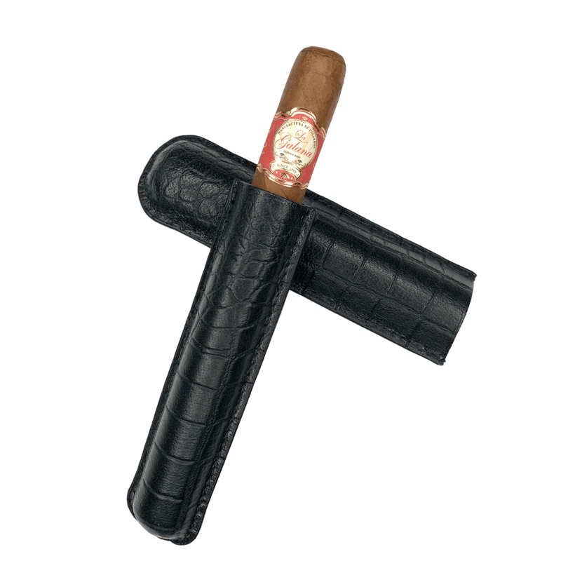 Zigarrenetui Echt Leder Schwarz - LA GALANA - LA GALANA - Zigarre - Zigarren - Zigarren kaufen - Zigarrendreherin | Zigarrendreher | Zigarrenmanufaktur | Tabakgeschäft